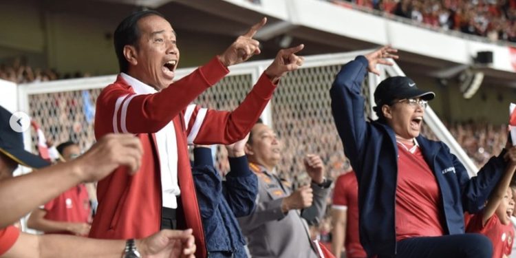 Potret Laga Indonesia Versus Argentina, Teriakan Jokowi Bergema di GBK