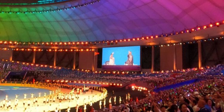 Presiden dan Ibu Iriana Hadiri Upacara Pembukaan Chengdu 2021 FISU World University Games