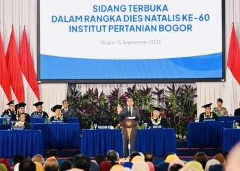 Pidato Dies Natalis Ke-60 IPB, Presiden Dorong Inovasi Besar Hadapi Tantangan Krisis Global