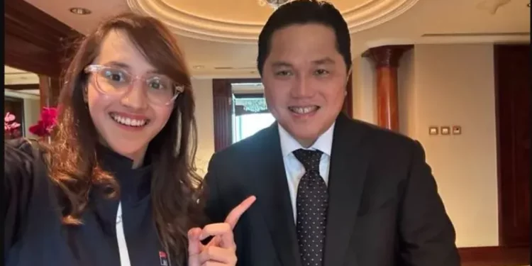 Erick Thohir Tunjuk Tsamara Amany sebagai Staf Khusus di Kementerian BUMN