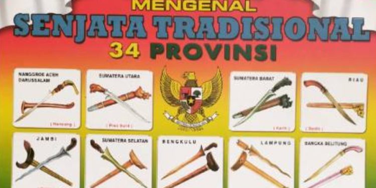 34 Senjata Tradisional dari Setiap Provinsi di Indonesia