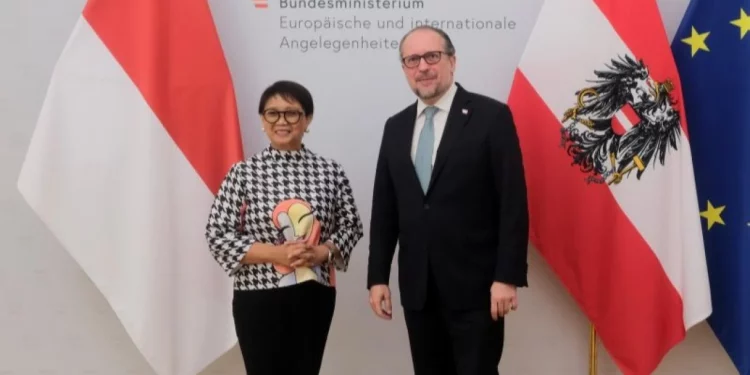 Menlu Retno Dorong Austria Akui Palestina dan Apresiasi Dukungan Kemanusiaan