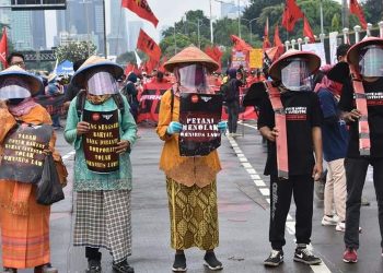 Demo Hari Tani Nasional di Jakarta Diwarnai Isu Politik, Ribuan Polisi Diterjunkan untuk Pengamanan