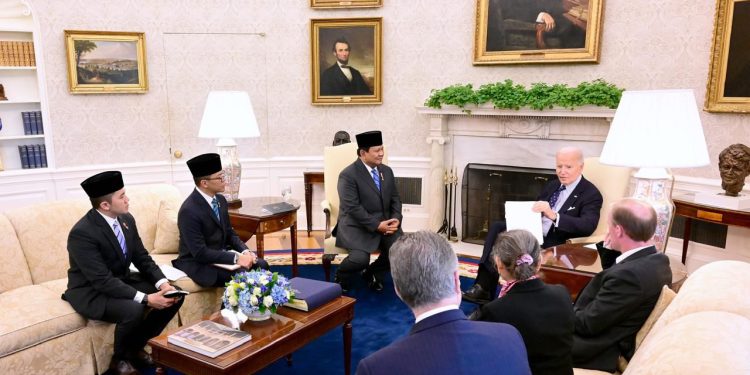 Presiden RI Prabowo Subianto Temui Presiden AS Joe Biden di Gedung Putih, Perkuat Hubungan Bilateral