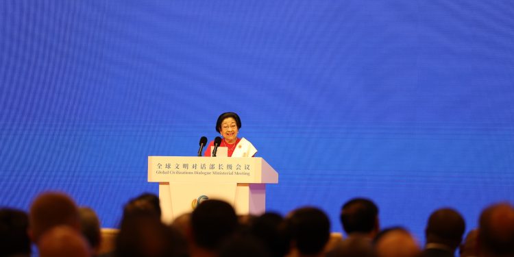 Serukan Tata Dunia Baru, Megawati Tegaskan Palestina Belum Merdeka di Forum Internasional di China