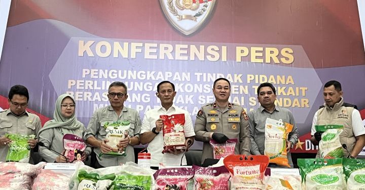 Satgas Pangan Polri Ungkap Praktik Pengoplosan Beras Medium Jadi Premium oleh Lima Merek