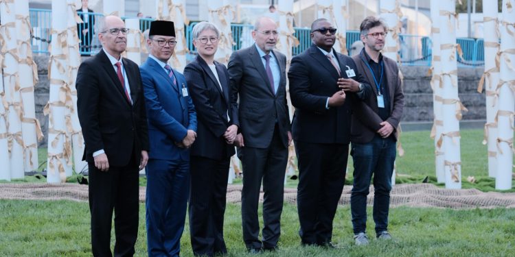 Menlu Sugiono Hadiri Peluncuran Deklarasi Global, Indonesia Komitmen Lindungi Personel Kemanusiaan