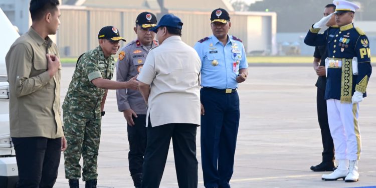 Presiden Prabowo Bertolak ke Tapanuli Utara Pukul 06.00 WIB