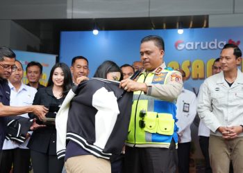 Kakorlantas Lepas Tim Peliputan Garuda TV untuk Kawal Arus Mudik 2026