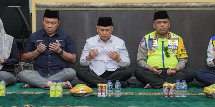 Jelang Operasi Ketupat 2026, Kakorlantas dan Menhub Gelar Doa Bersama di KM 29