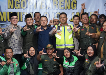 Kakorlantas Perkuat Sinergi dengan Ojol Jambi Lewat Program Polantas Menyapa
